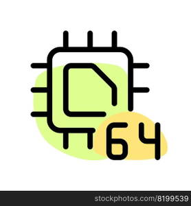 64-bit cpu designed for data processing.