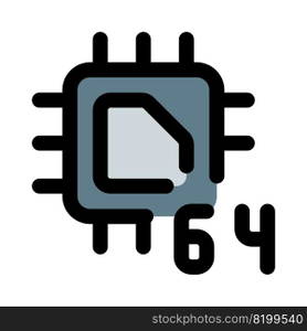64-bit cpu designed for data processing.