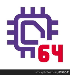 64-bit cpu designed for data processing.