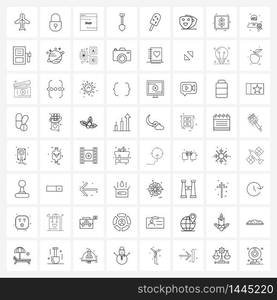 64 Editable Vector Line Icons and Modern Symbols of ice lolly, shovel, browser, sand, programming Vector Illustration