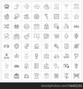 64 Universal Icons Pixel Perfect Symbols of no, logo, user interface, android, chat Vector Illustration