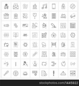 64 Universal Icons Pixel Perfect Symbols of school, audio, constellation, pharmacy, mortar Vector Illustration