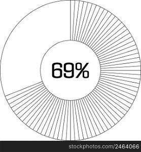69   pie chart percentage infographic round pie chart percentage