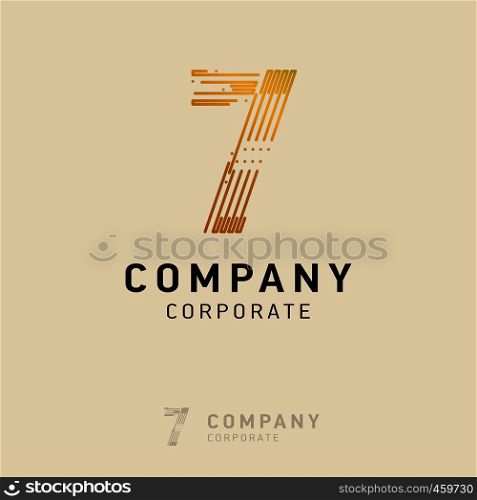 7 company logo design vector