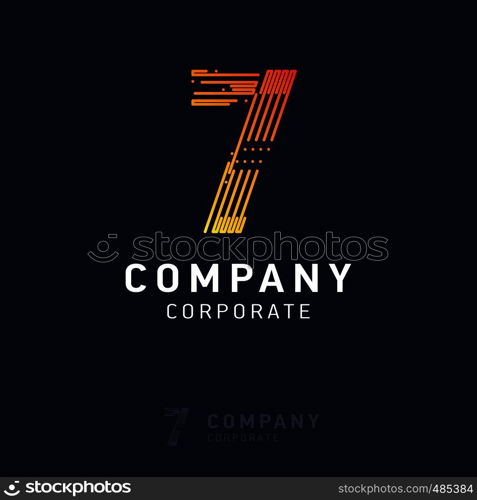 7 company logo design vector