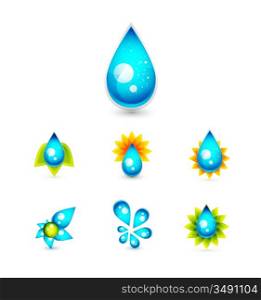 7 water droplet designs