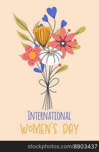 8 march, International Women’s Day. Greeting card or postcard templates with bouquet of flowers for card, poster, flyer. Girl power, feminism, sisterhood concept. 8 march, International Women’s Day. Greeting card or postcard templates with bouquet of flowers for card, poster, flyer. Girl power, feminism, sisterhood concept.