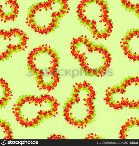 8 March. Seamless pattern. From the flowers