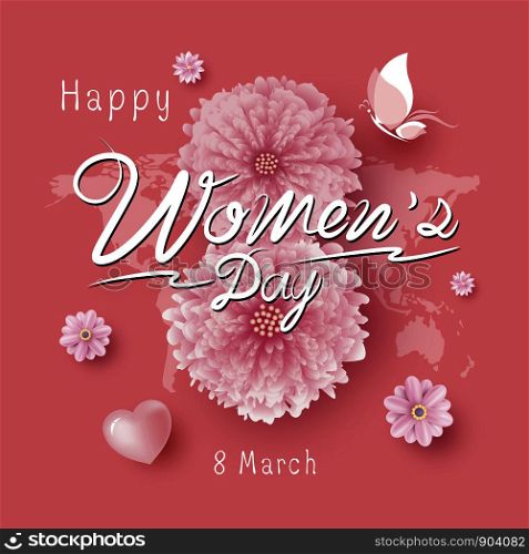 8 March Women's Day vector illustration
