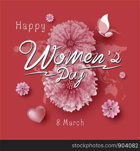 8 March Women's Day vector illustration