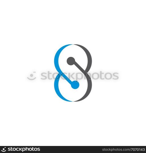 8 number icon eight infinity logo