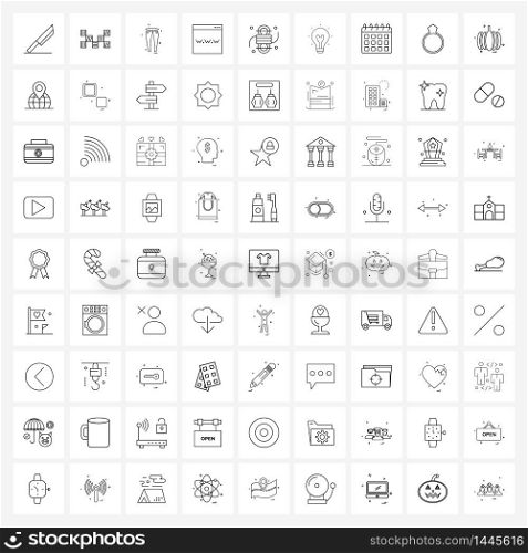 81 Editable Vector Line Icons and Modern Symbols of adventure, www, clothes, support, communication Vector Illustration