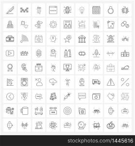 81 Editable Vector Line Icons and Modern Symbols of adventure, www, clothes, support, communication Vector Illustration