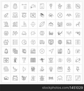 81 Editable Vector Line Icons and Modern Symbols of search, arrow, arrow, smartphone, security Vector Illustration