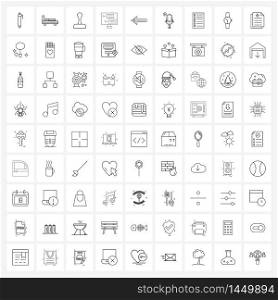 81 Universal Icons Pixel Perfect Symbols of back, web, business, seo, screen Vector Illustration