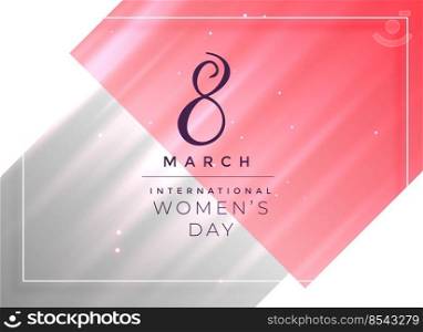 8th march happy women’s day card design