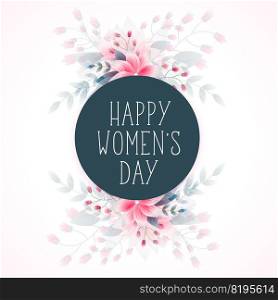 8th march happy women’s day flower wishes greeting