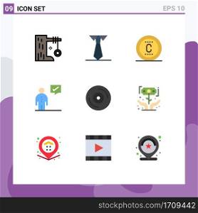 9 Creative Icons Modern Signs and Symbols of album, human, copyright, corporate, business Editable Vector Design Elements