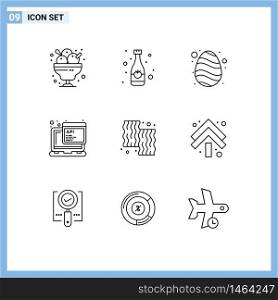 9 Creative Icons Modern Signs and Symbols of animal, script, soft drink, javascript, spring Editable Vector Design Elements