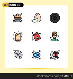 9 Creative Icons Modern Signs and Symbols of can, sale, spring, discount, target Editable Vector Design Elements