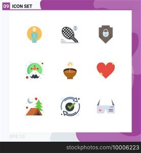 9 Creative Icons Modern Signs and Symbols of celebrate, turban, internet, person, indian Editable Vector Design Elements