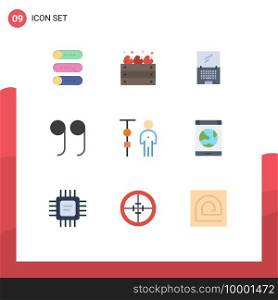9 Creative Icons Modern Signs and Symbols of corporate administration, business, computer,"es, laptop Editable Vector Design Elements