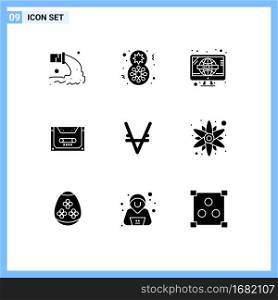 9 Creative Icons Modern Signs and Symbols of deck, cassette, women celebrate, audio, tv Editable Vector Design Elements