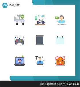 9 Creative Icons Modern Signs and Symbols of gallery, game, faq, controller, help Editable Vector Design Elements