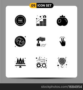 9 Creative Icons Modern Signs and Symbols of manual, mixer, money, puzzle, cd Editable Vector Design Elements