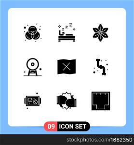 9 Thematic Vector Solid Glyphs and Editable Symbols of map, london eye, floral, landmark, england Editable Vector Design Elements