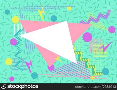 90's style retro texture illustrations. Vector for banners, cards, flyers, social media wallpapers. Aesthetic fashion background and eighties graphic. Vintage vector pop and rock music party event template.