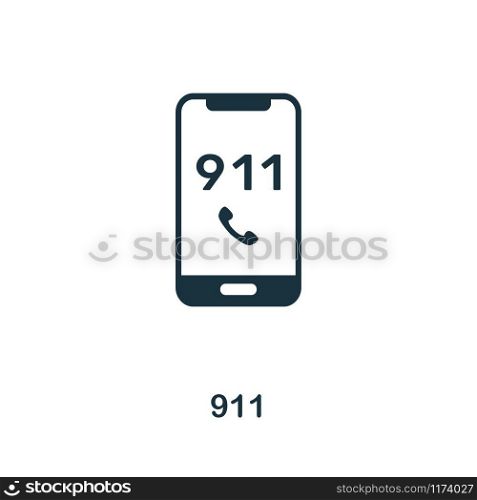 911 icon. Creative element design from fire safety icons collection. Pixel perfect 911 icon for web design, apps, software, print usage.. 911 icon. Creative element design from fire safety icons collection. Pixel perfect 911 icon for web design, apps, software, print usage