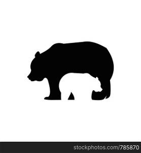 a bear animal logo template