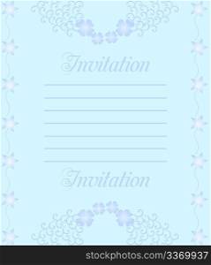 A beautiful luxury wedding invitation. Vector