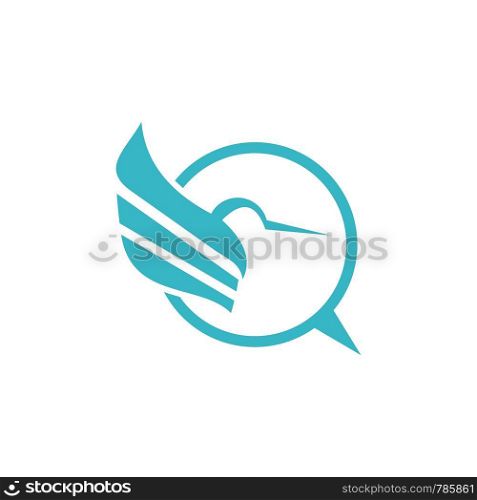 a bird animal logo template