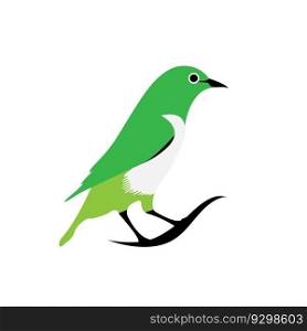   a bird vector logo illustration
