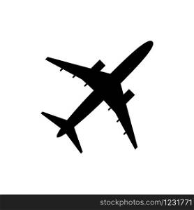 A black icon flying east on a white background