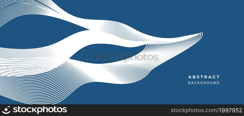 a blue abstract backdrop with a white pattern