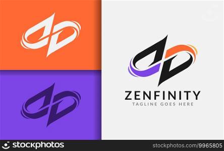 A bold and stylish logo concept featuring the initial letter Z formed with an infinity shape
