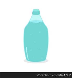A bottle of clean fresh drinking water. Vector flat illustration.. A bottle of clean fresh drinking water.