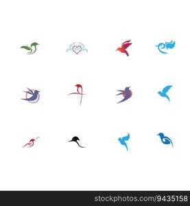 a bunch of bird logos, bird logos are great for office brands, companies, tourist attractions and others on a white background