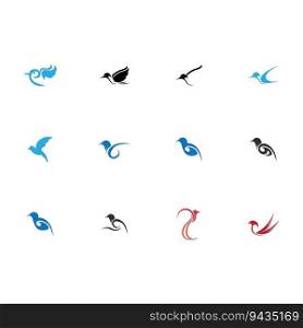 a bunch of bird logos, bird logos are great for office brands, companies, tourist attractions and others on a white background