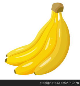 A bunch of ripe bananas. Vector