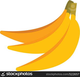 A bunch of yellow banana vector color drawing or illustration
