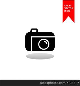 A camera vector icon. The sign of a camera. The symbol of a camera