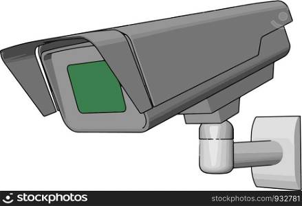 A CCTV camera is a closed-circuit television camera that can produce s or recordings for surveillance vector color drawing or illustration
