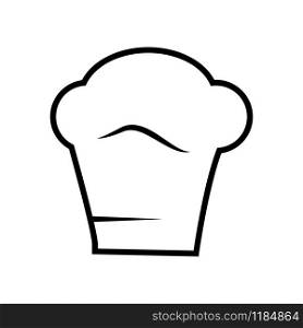 a chef's hat icon vector design template on white background