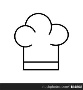 a chef's hat icon vector design template on white background