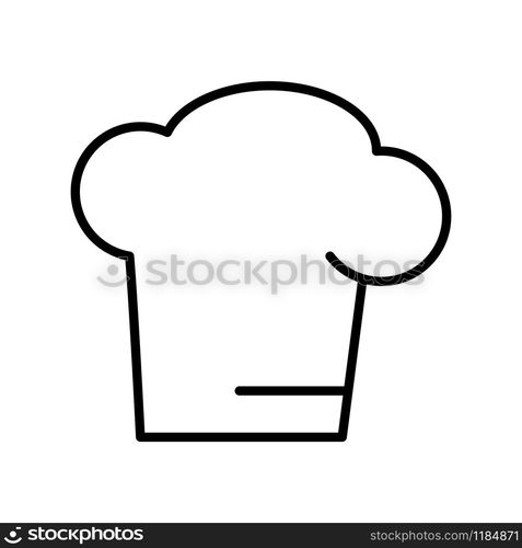 a chef's hat icon vector design template on white background