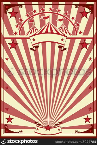 a circus vintage poster for your advertising.
